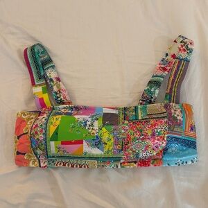 Johnny Was Multicolor swim top